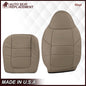 2001 Ford F250 F350 Lariat Perforated Seat Cover in Tan: Choose Leather or Vinyl