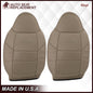 2001 Ford F250 F350 Lariat Perforated Seat Cover in Tan: Choose Leather or Vinyl