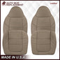 2001 Ford F250 F350 Lariat Perforated Seat Cover in Tan: Choose Leather or Vinyl