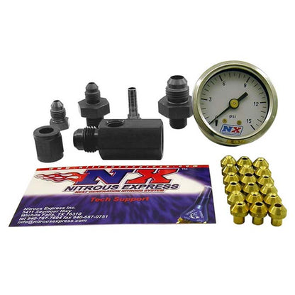 Nitrous Express - MASTER FLO-CHECK (CHECKS FLOWING FUEL PRESSURES GAUGE INCL) - 15519