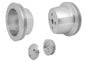 Small Block Ford High Flow V-Belt Pulley Kit - 3 Bolt - Early