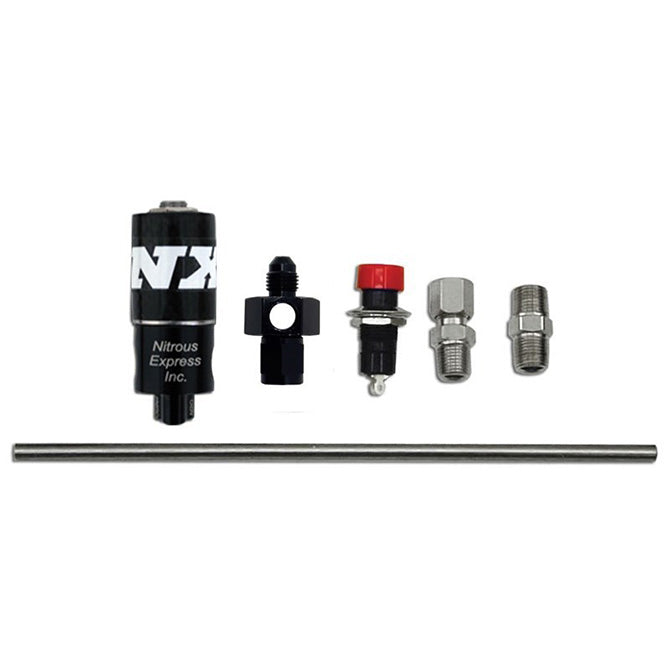 Nitrous Express - NITROUS PURGE VALVE (4AN MANIFOLD PUSH BUTTON AND VENT TUBE) - 15600