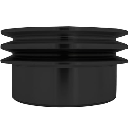 Small Block Ford V-Belt Crankshaft Pulley - Black (2V) 3 Bolt - Early