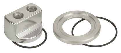 Standard Engine Spin On Adapter With 1/2" NPT Ports 13/16"-16 Engine Thread