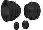 Small Block Ford High Flow Pulley Kit - 3V  3 Bolt - Early - Black