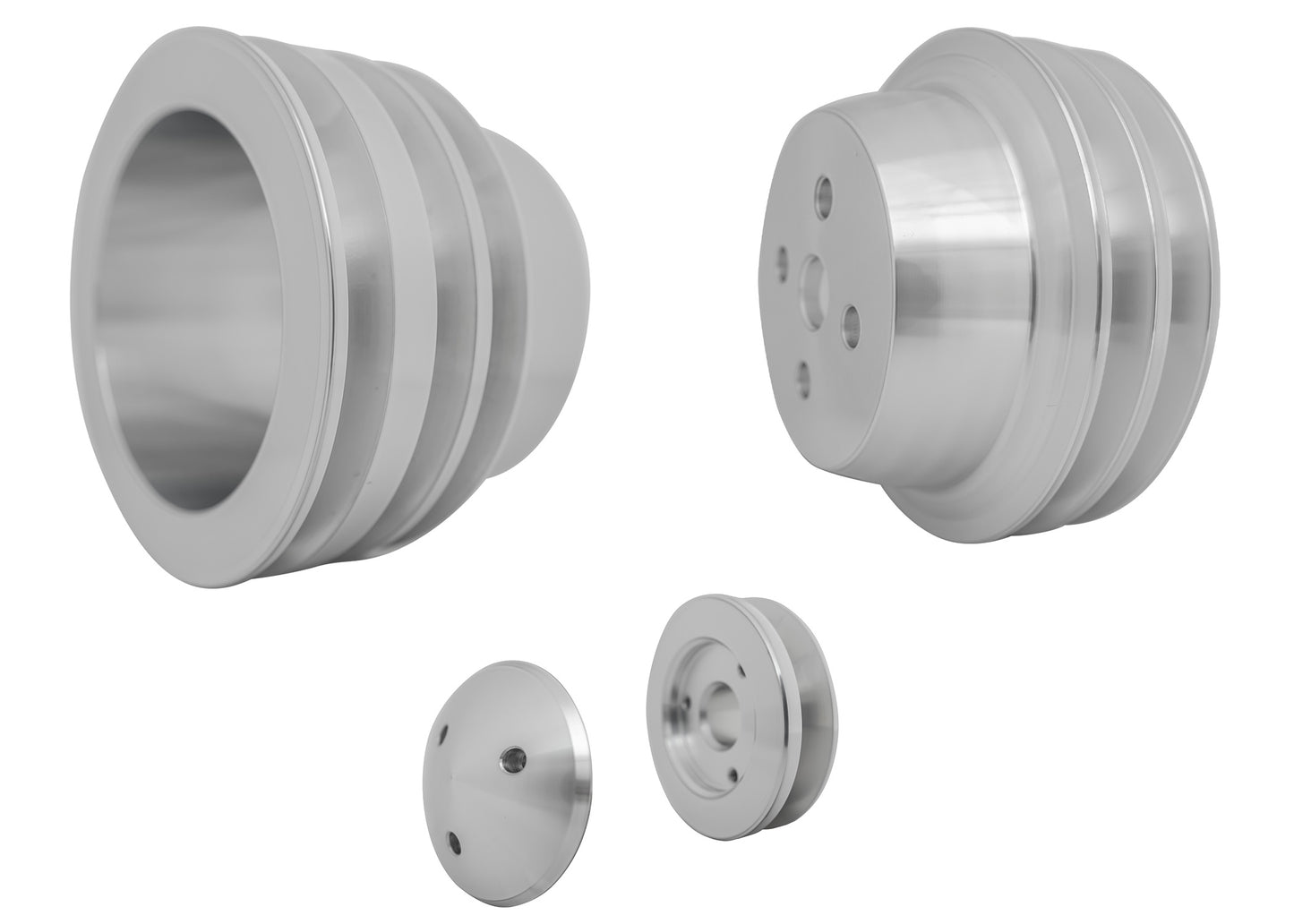 Small Block Ford High Flow Pulley Kit - 3V  3 Bolt - Early