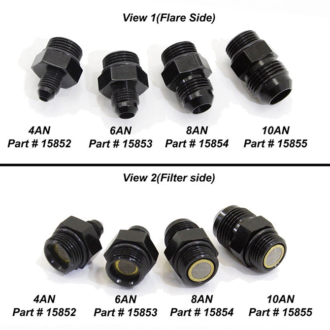 Nitrous Express - 4AN To 8AN ORB Filter Fitting For Lightning 375 - 15852