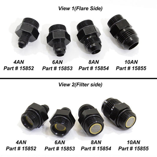 Nitrous Express - 6AN To 8AN ORB Filter Fitting For Lightning 375 - 15853