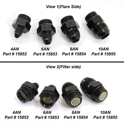 Nitrous Express - 8AN To 8AN ORB Filter Fitting For Lightning 375 - 15854