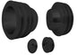 Small Block Ford Pulley Kit - 3V - 3 Bolt - Early - Black
