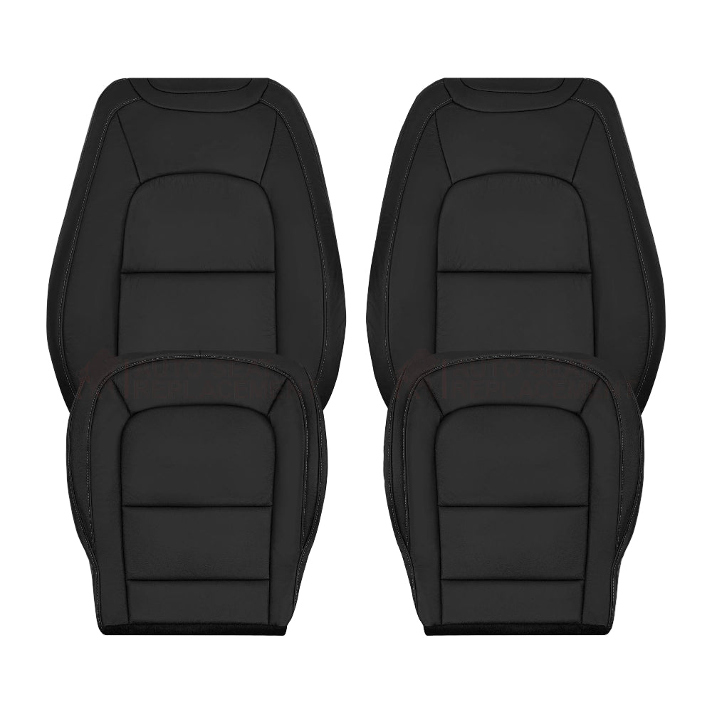 2015-2022 Chevy Colorado LT ZR2 LTZ LS Replacement Seat Covers In Black: Choose In Leather or Vinyl