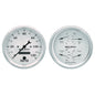2 PC. GAUGE KIT 5 In. QUAD & SPEEDOMETER 240-33 O OLD TYME WHITE