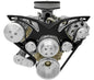 Oldsmobile Style Track Serpentine Kit - AC & ALT - Black Onyx