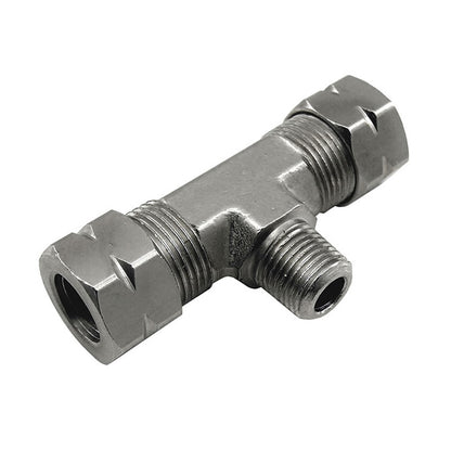 Nitrous Express - 3/8 COMPRESSION   X  1/8 MALE NPT BRANCH  T  - 16096
