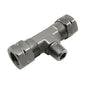 Nitrous Express - 3/8 COMPRESSION   X  1/8 MALE NPT BRANCH  T  - 16096
