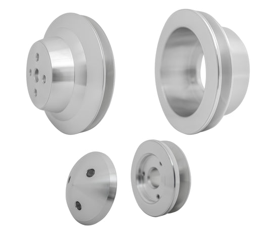 Small Block Ford Pulley Kit  1V  4 Bolt  Late