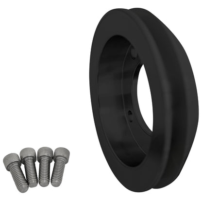 Small Block Ford 1V Crankshaft Pulley  5.5" - 4 Bolt - Black