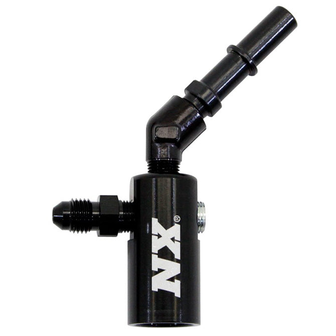 Nitrous Express - 3/8-10MM LATE MODEL BILLET FUEL LINE ADAPTER 45 DEGREE - 16185-45