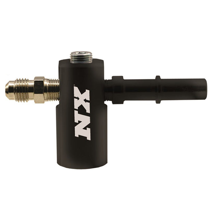 Nitrous Express - 3/8-10MM LATE MODEL BILLET FUEL LINE ADAPTER 90 DEGREE - 16185D