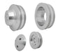Small Block Ford V-Belt Pulley Kit - 2V - 4 Bolt  Late