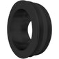 Small Block Ford V-Belt Crankshaft Pulley - 2V -4 Bolt - Late - Black