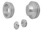 Small Block Ford V-Belt Pulley Kit - 2V - 4 Bolt - Late