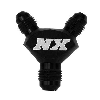 Nitrous Express - 10AN X  8AN X  8AN BILLET PURE-FLO Y FITTING (BLACK) - 16390