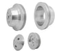 Small Block Ford V-Belt Pulley Kit - High Flow - 1V - 4 Bolt - Late