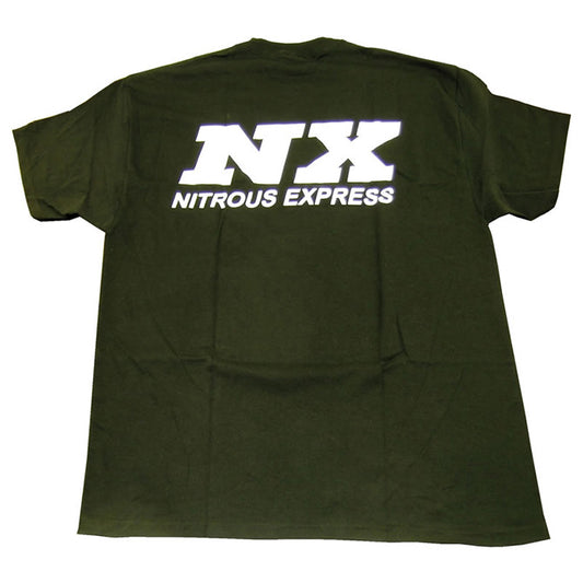 Nitrous Express - MEDIUM BLACK T-SHIRT W/ WHITE NX  - 16507