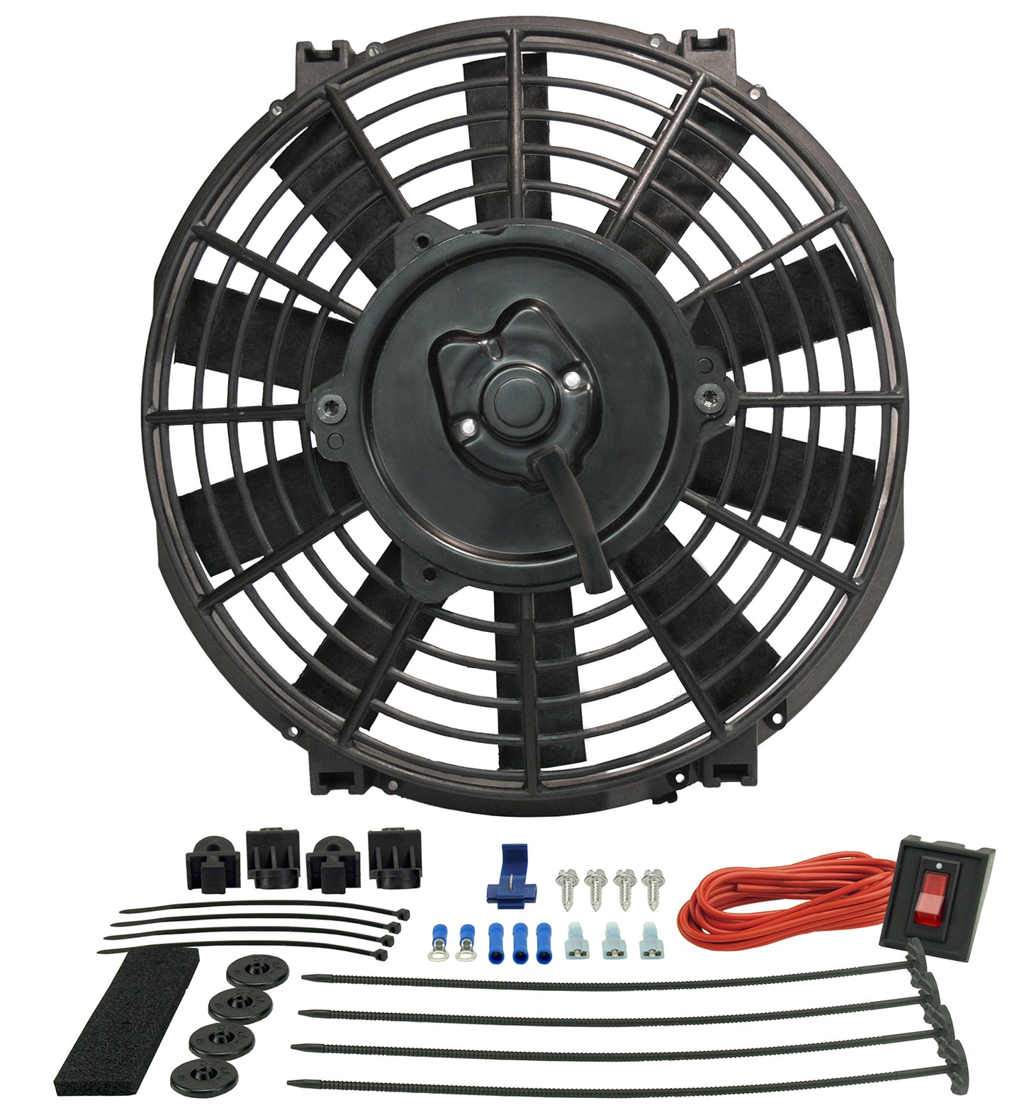 9" Tornado Electric Puller Fan Premium Mounting Kit