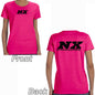 Nitrous Express - Pink T-Shirt With Black NX Logo Front And Back XXL - 16534
