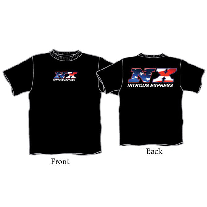 Nitrous Express - MEDIUM BLACK NX AMERICAN FLAG SHIRT - 16545