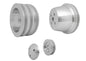 Small Block Ford V-Belt Pulley Kit - High Flow - 2.5"  3V - 4 Bolt  Late