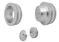 Small Block Ford V-Belt Pulley Kit - High Flow - 2V - 4 Bolt - Late