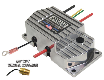 High Amperage Adjustable Single Electric Fan Controller 3/8" NPT Thread In Probe