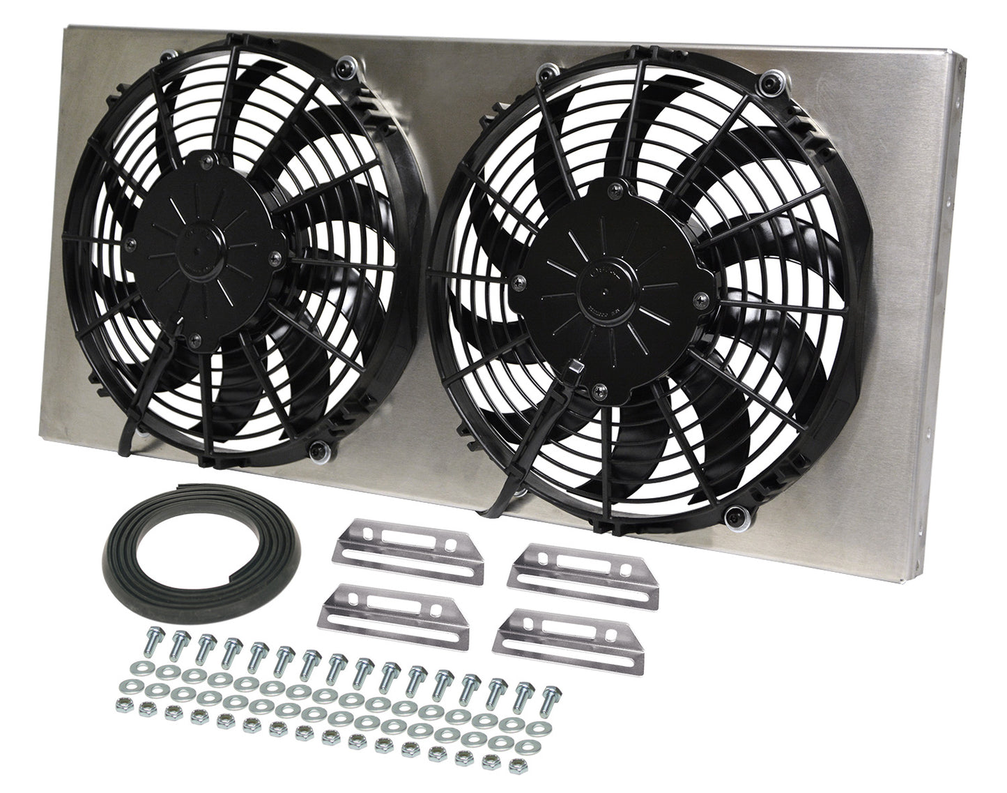 Powerpack -High Output Dual 10" Electric RAD Fan/Aircraft Quality Alum. Shroud