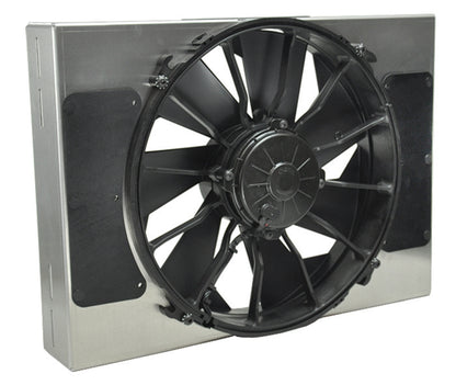 High Output Single 12" Electric RAD Fan/Aluminum Shroud Kit