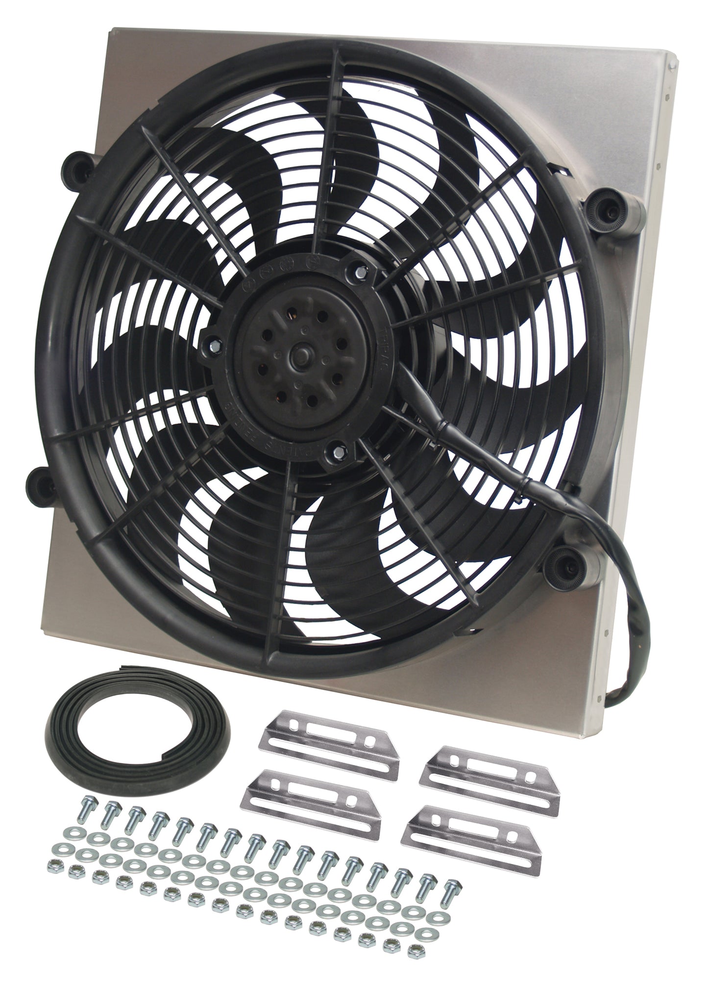 Powerpack - High Output Single 17" Electric RAD Fan/Aluminum Shroud Kit