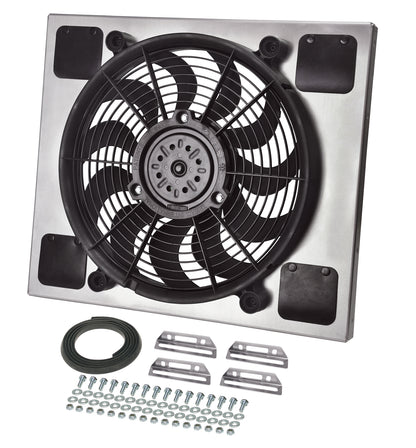Powerpack - High Output Single 14" Electric RAD Fan/Aluminum Shroud Kit