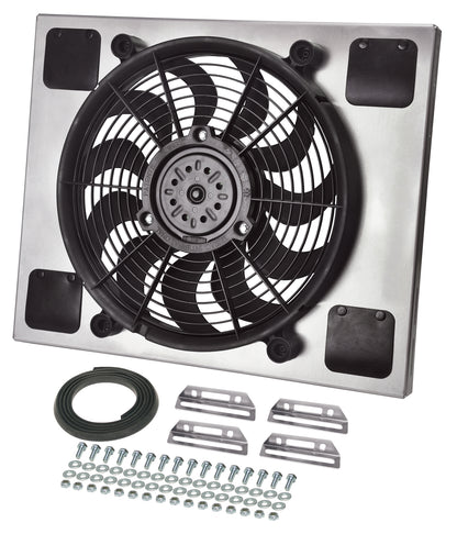 Powerpack - High Output Single 14" Electric RAD Fan/Aluminum Shroud Kit