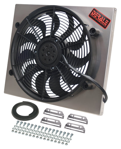 Powerpack - High Output Single 17" Electric RAD Fan/Aluminum Shroud Kit