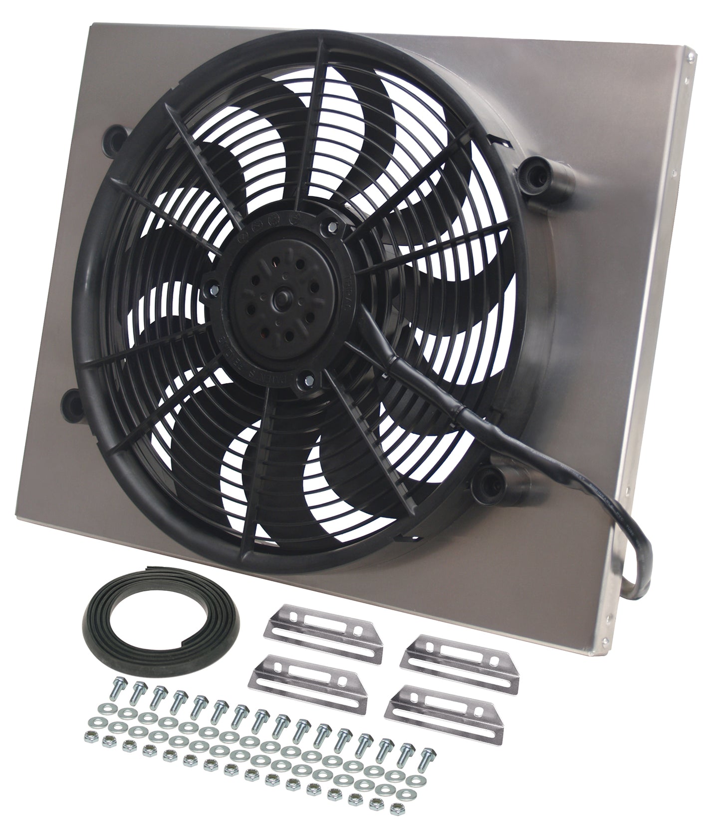 Powerpack - High Output Single 17" Electric RAD Fan/Aluminum Shroud Kit