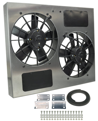 Powerpack - High Output Dual 11" Electric RAD Fan/Aluminum Shroud Kit