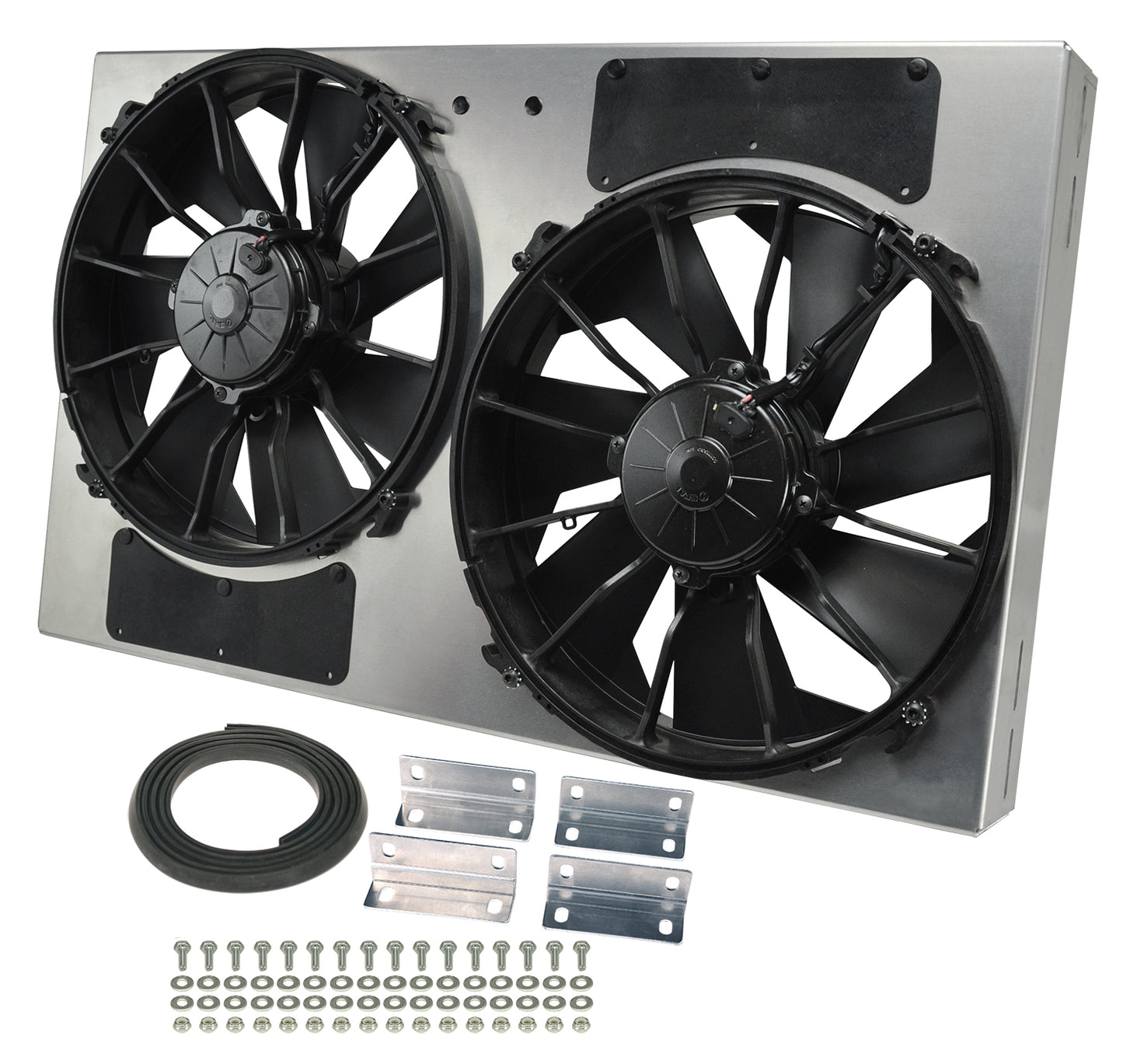 Powerpack - High Output Dual 12" Electric RAD Fan/Aluminum Shroud Kit