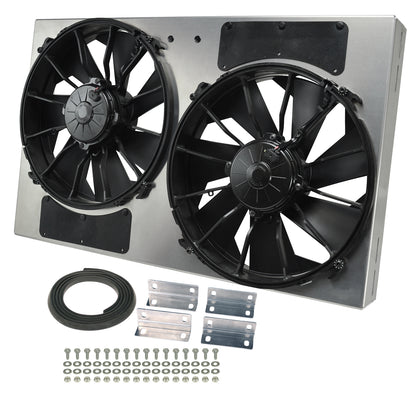 Powerpack - High Output Dual 12" Electric RAD Fan/Aluminum Shroud Kit