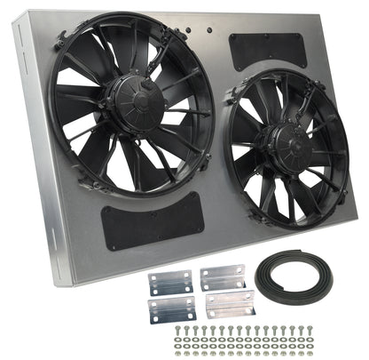 Powerpack - High Output Dual 12" Electric RAD Fan/Aluminum Shroud Kit