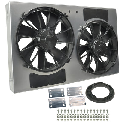 Powerpack - High Output Dual 12" Electric RAD Fan/Aluminum Shroud Kit