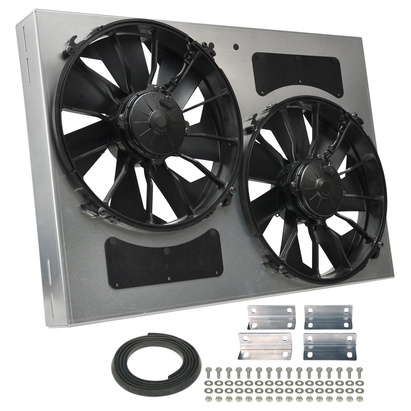 Powerpack - High Output Dual 12" Electric RAD Fan/Aluminum Shroud Kit