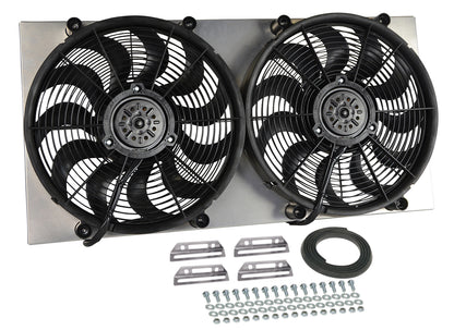 Powerpack - High Output Dual 17" Electric RAD Fan/Aluminum Shroud Kit