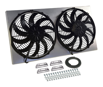 Powerpack - High Output Dual 12" Electric RAD Fan/Aluminum Shroud Kit
